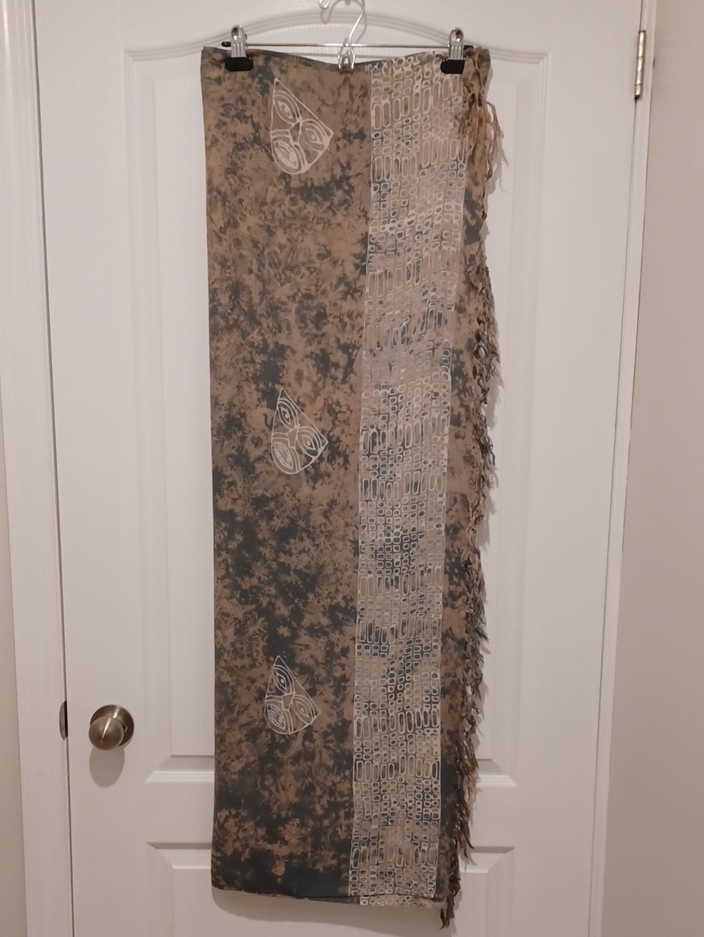 Neutral Batick Beach Sarong Cover Up